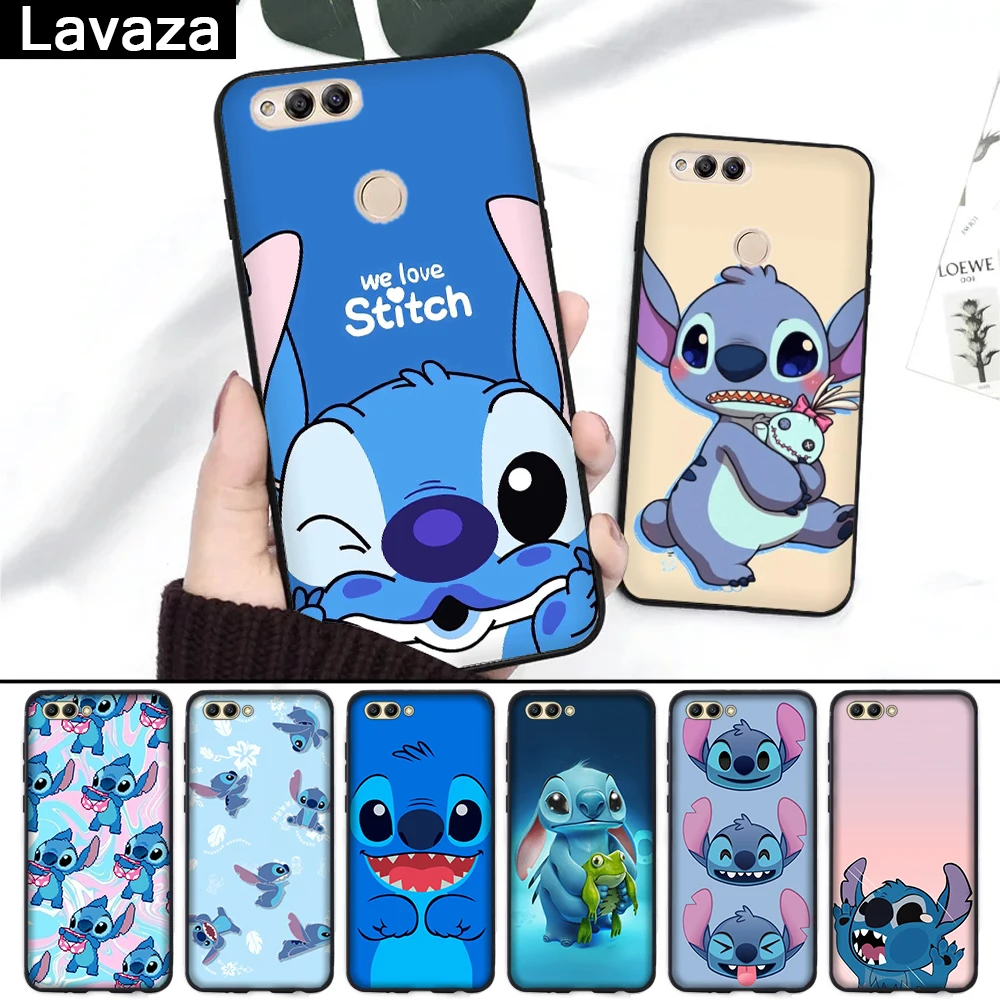 

Lavaza Cute Cartoon Stich Silicone Case for Huawei Honor 6A 7A 3GB Pro 7X 8 Lite 8X 8C 9 Note 10