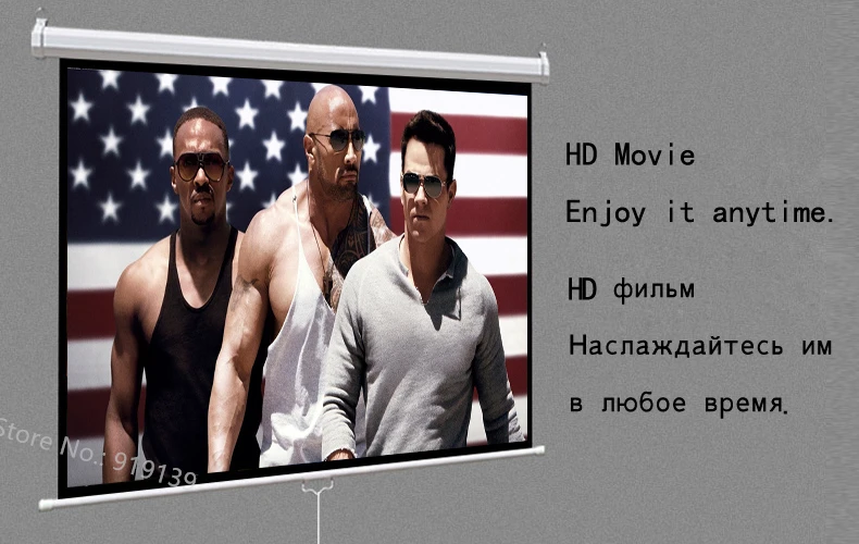 100inch 16x9 Manual Screen pic 9