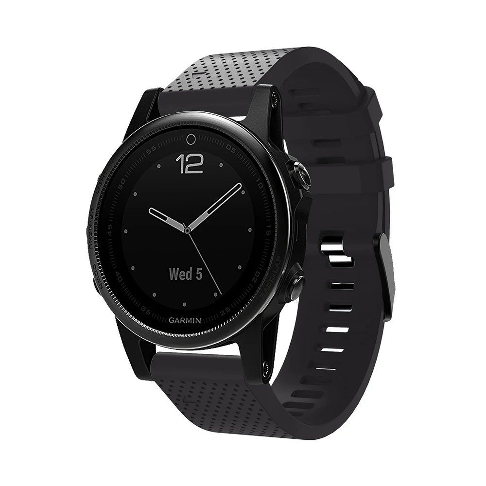 Силиконовый мягкий ремешок для наручных часов Garmin Fenix 5S plus умные часы