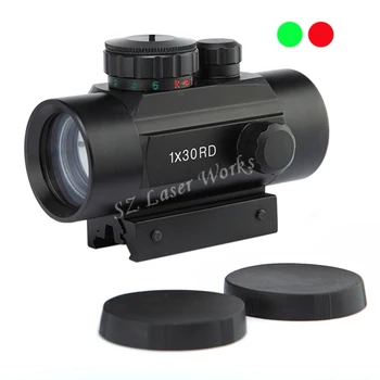 

Free Shipping 1X30 RD Tactical Red dot sight Red & Green Dot Sight /Compact Airsoft Scope with Universal Mount