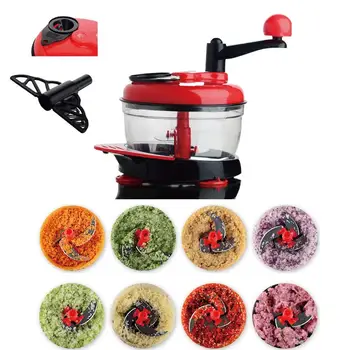 

Manual Meat Grinder Multi Vegetable Chopper Baby Food Processor Fast Salsa Maker Food Mixer With 3 Control