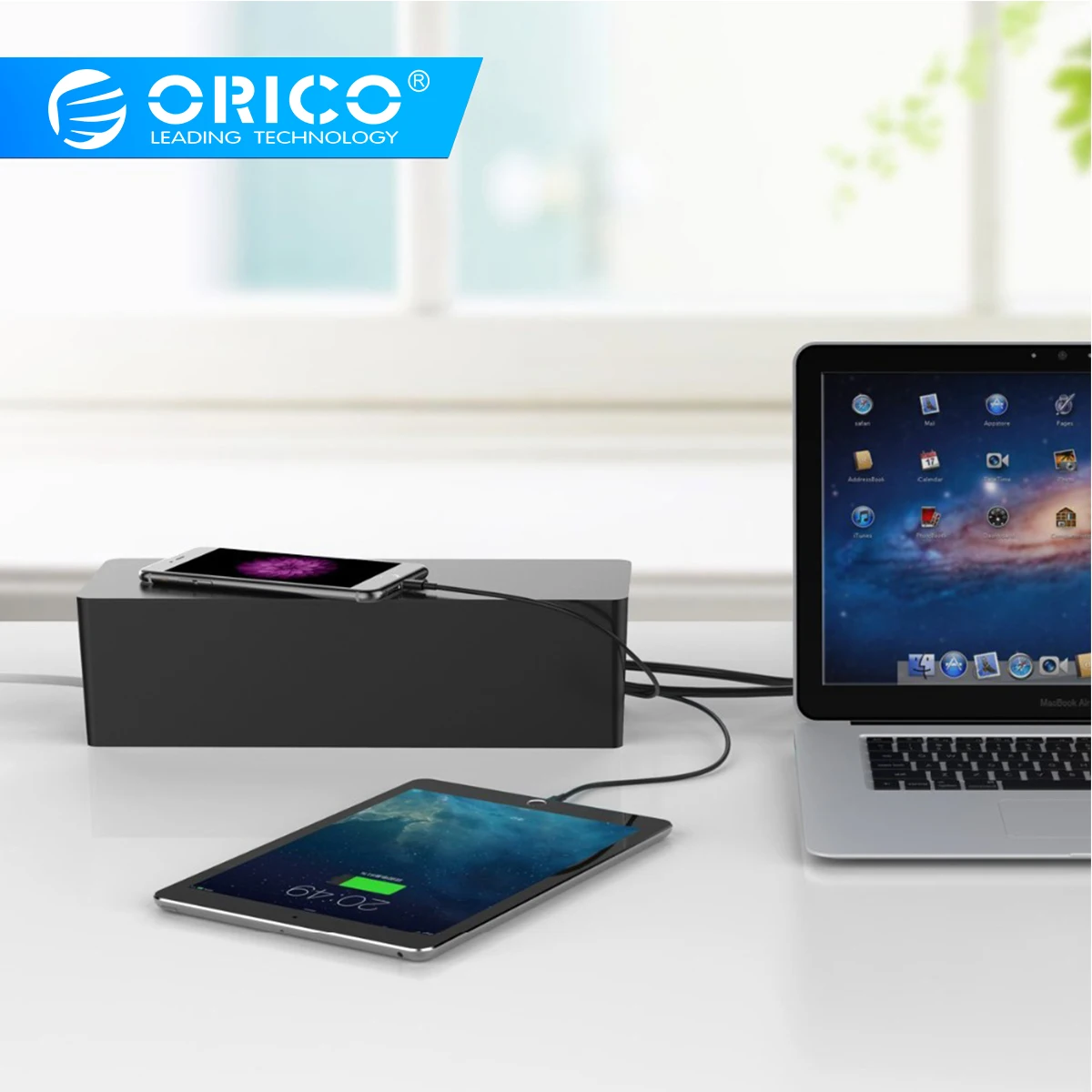 

ORICO PB3218 fireproof Socket Storage Boxes storage box desk Dustproof Protection holder Safety Socket