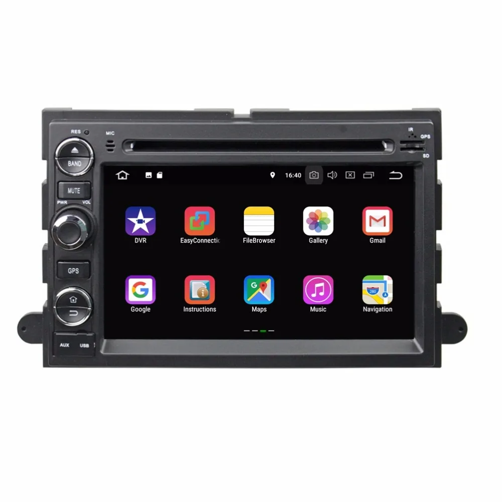 Top Quad Core 2 din 7" Android 8.1 Car DVD Player for Ford Fusion Explorer F150 Edge Expedition 2GB RAM Radio GPS Bluetooth 16GB ROM 1