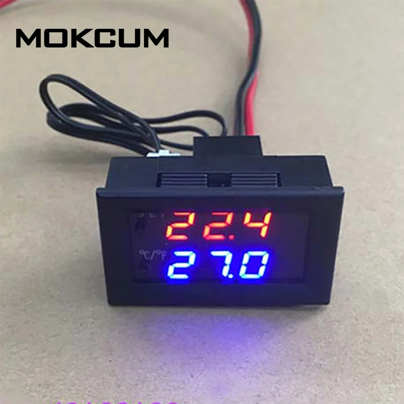

DC 24V Microcomputer Adjustable Temperature Display Intelligent Electronic Temperature Control 0-110 Celsius Thermostat Switch