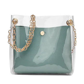 

&40Clear Bag Crossbody Bags Women Fashion Solid Shoulder Bag Messenger Bag Crossbody Bag Phone Coin Bag BK Sac Transparent Femme