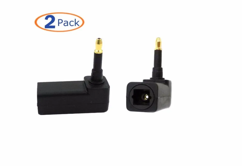 2 Packs Optical Toslink Female to Female Extension Adapter Coupler