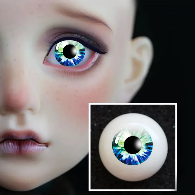 Новинка 1 пара DIY акриловые BJD Eyes 5 синий фиолетовый серии цвета 14 мм 16 18 20 22