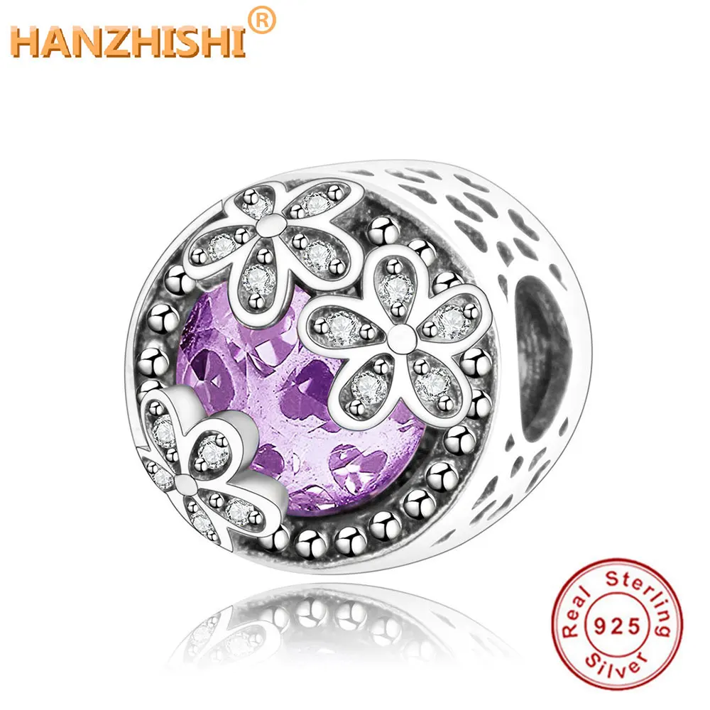 

2017 Summer Dazzling Daisy Meadow Openwork Charms Fits Original Pandora Charm Bracelet 925 Sterling Silver Beads Jewelry Making