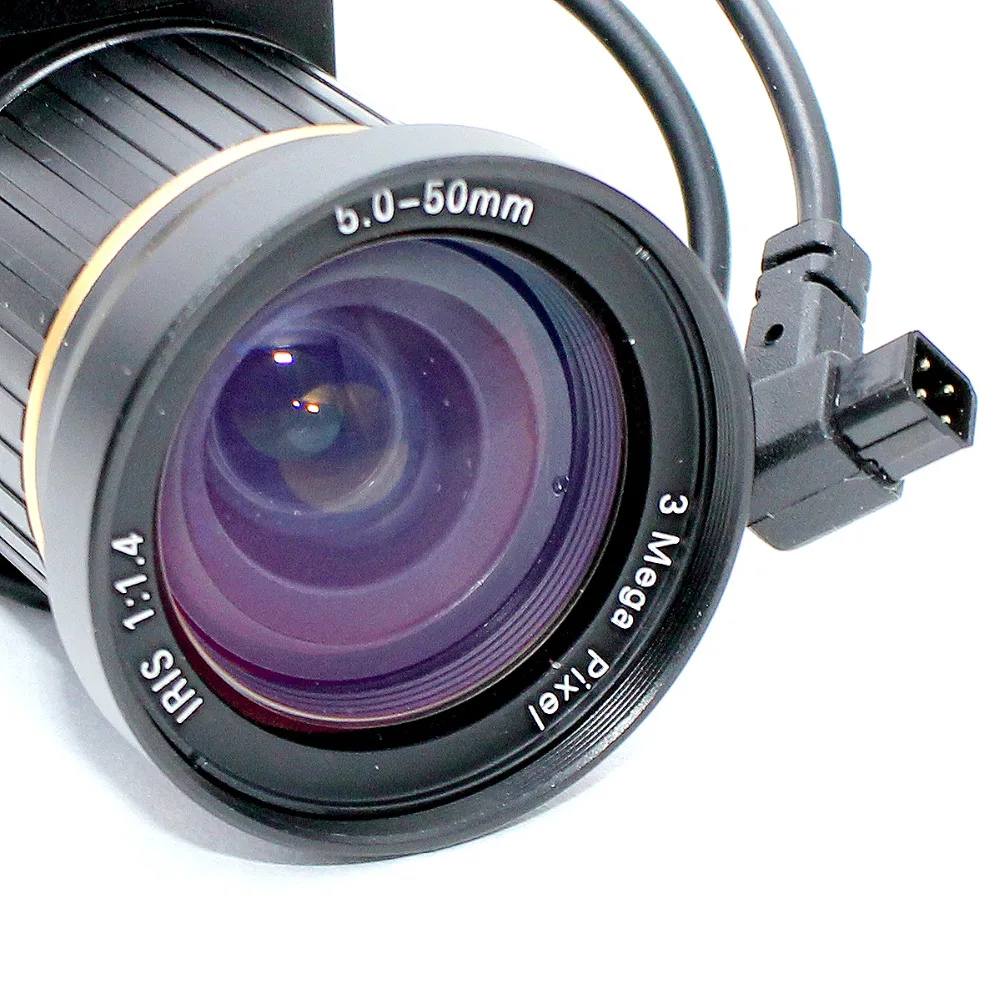 3,0 мегапикселя с переменным фокусным расстоянием HD CCTV Камера/его 5-50 мм CS крепление с ручным iris F1.4 для промышленности CCTV IP Камера