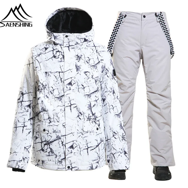 

2018 New Ski Suit for Men Camouflage Snowboard Suit Winter Outdoor Sport Ski Suits Waterproof Warm Male Skiing Snowboarding