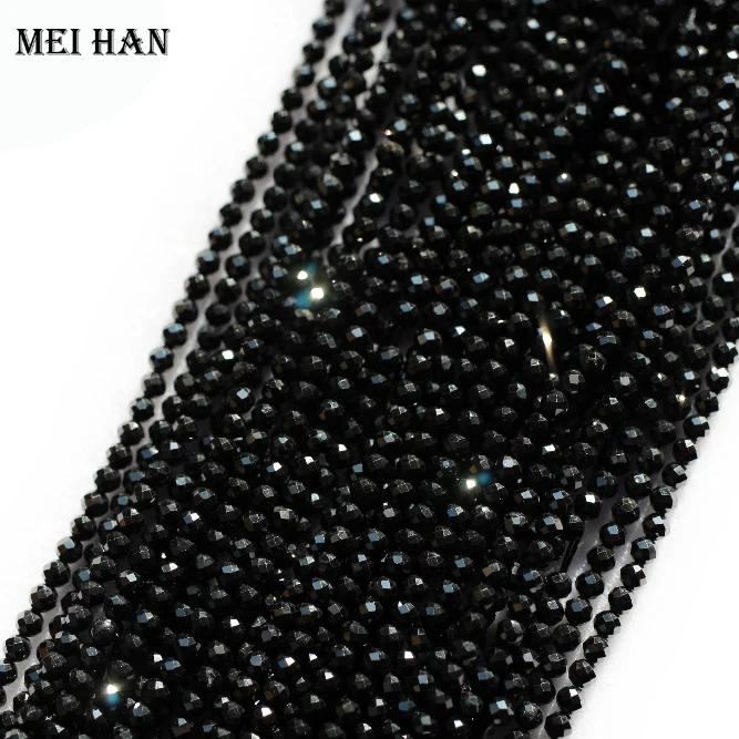 

Meihan Free shipping (10strands/set) natural 2mm Spinel faceted round loose beads charm gem stone for jewelry making desgin