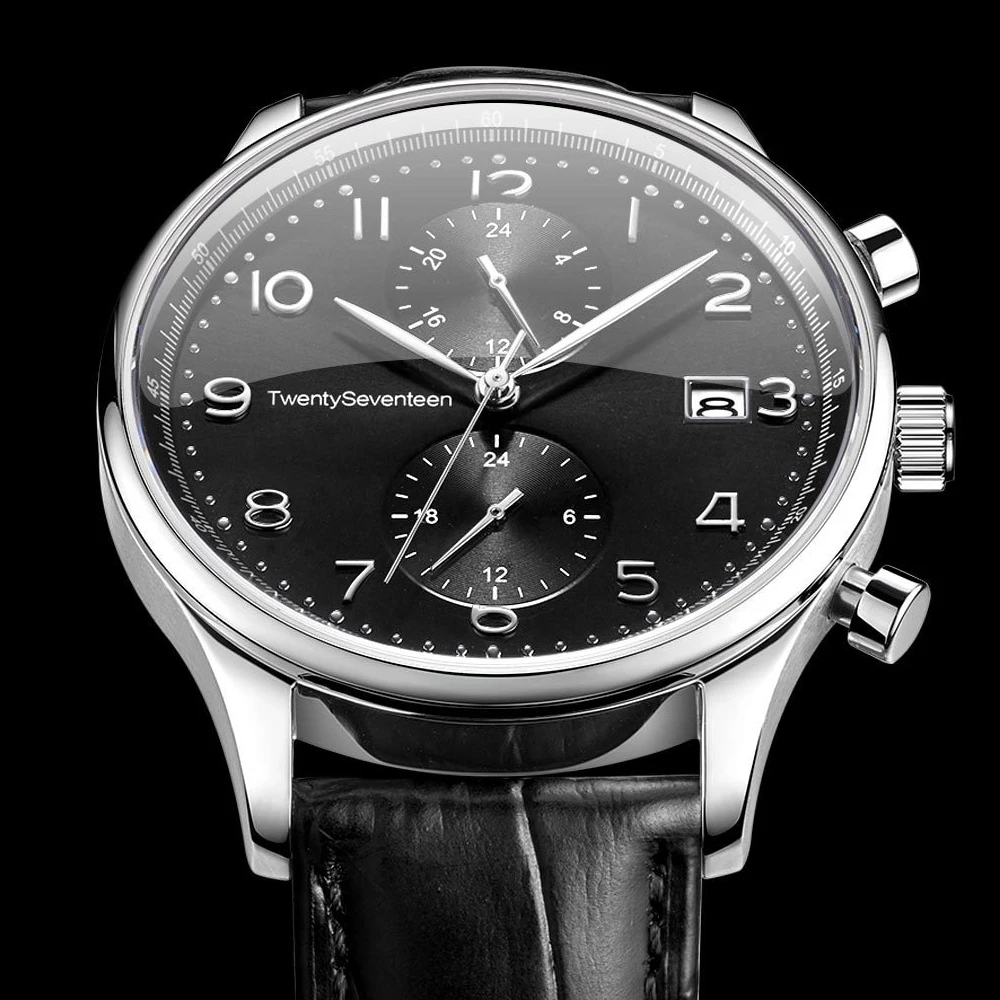  new Xiaomi Youpin TwentySeventeen Light Business Quartz Watch Dual time zone dial plate High Qualit