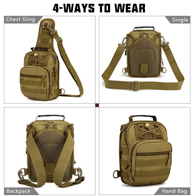 Тактические сумки слинги IDOGEAR маленькие повседневные Штурмовые рюкзаки Molle