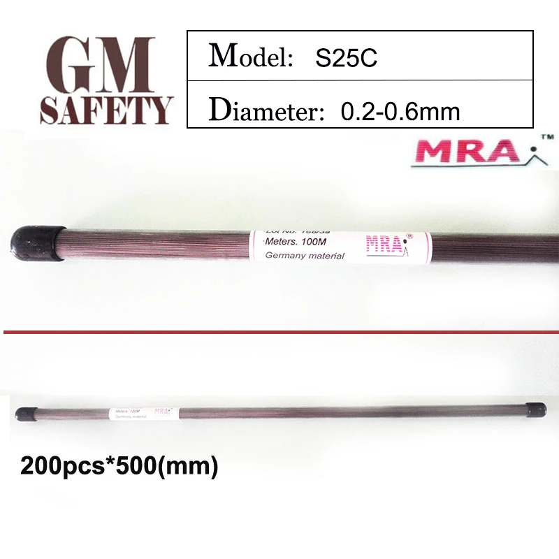 

MRA Laser welding S25C of 0.2/0.3/0.4/0.5/0.6mm Welding Wires Welders High Quality 200pcs in 1 Tube LUHAN114
