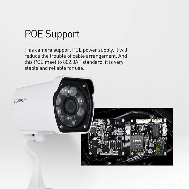 Водонепроницаемая уличная камера POE 1080P 6 комплектов светодиодный 2 Мп
