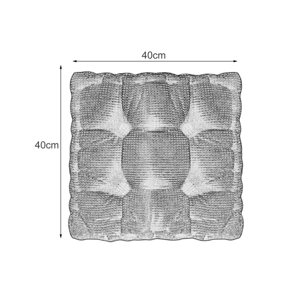 Новая кукурузная одноцветная подушка для обеденного стула квадратная подушка утолщенная офисная Бархатная подушка обивка татами коврик стул