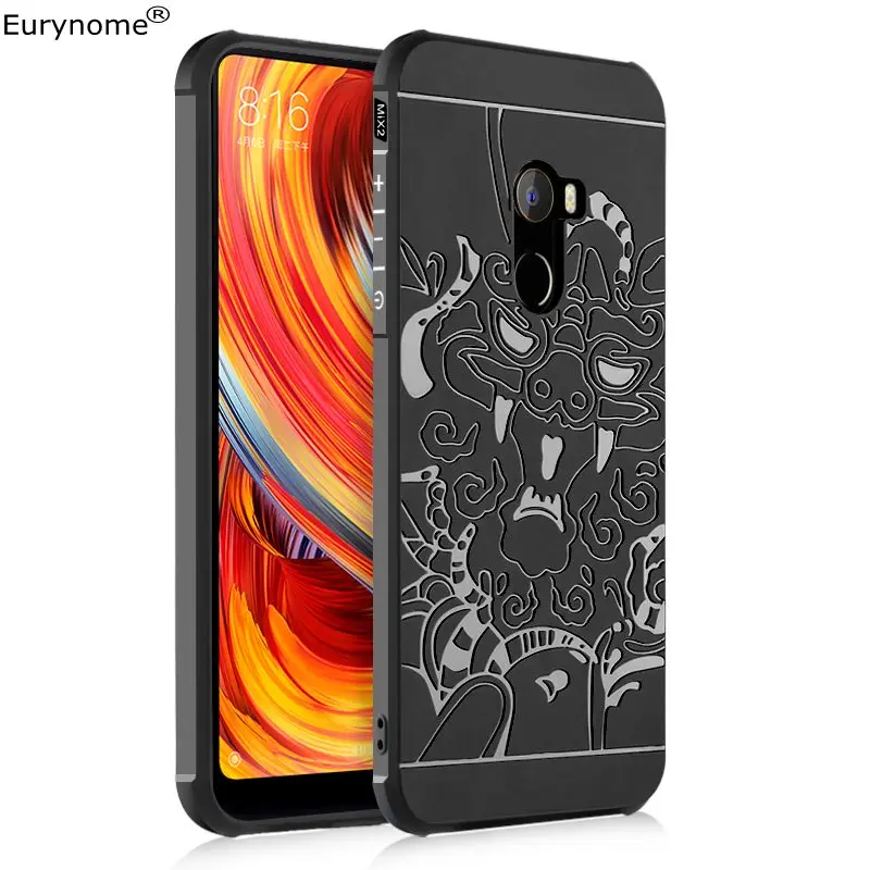 

Cover For Xiaomi MI MIX 2 Case Business Blade Pure Dragon Shield Soft Silicone Case for Xiaomi MI Mix 2 Mix2 Case MIX 2