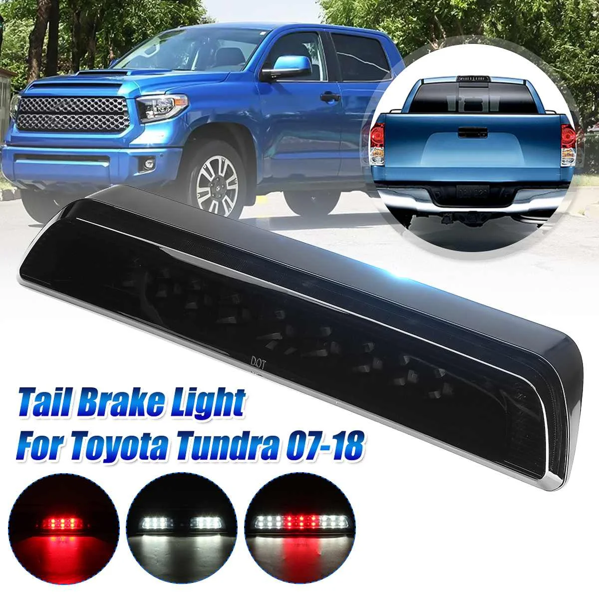 

Car LED 3rd Brake Light Bar DOT Approved Third Rear Cargo Tail Stop Lamp For Toyota Tundra 2007-2018