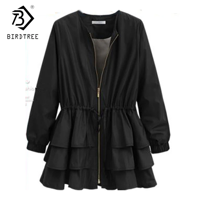 

2018 New Arrival Women's Sweatshirts Europe and American Style Loose Ruffles Women Fashion Tops Long Sleeve O-Collar Hot C86021L