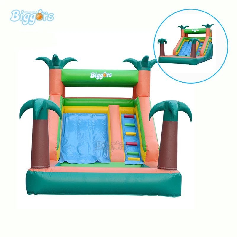 Inflatable Tropical Water Slide With Pool Inflatable Water Slide Pool With Blowers Inflatable Tropical Water Slide With Pool Inflatable Water Slide Pool With Blowers