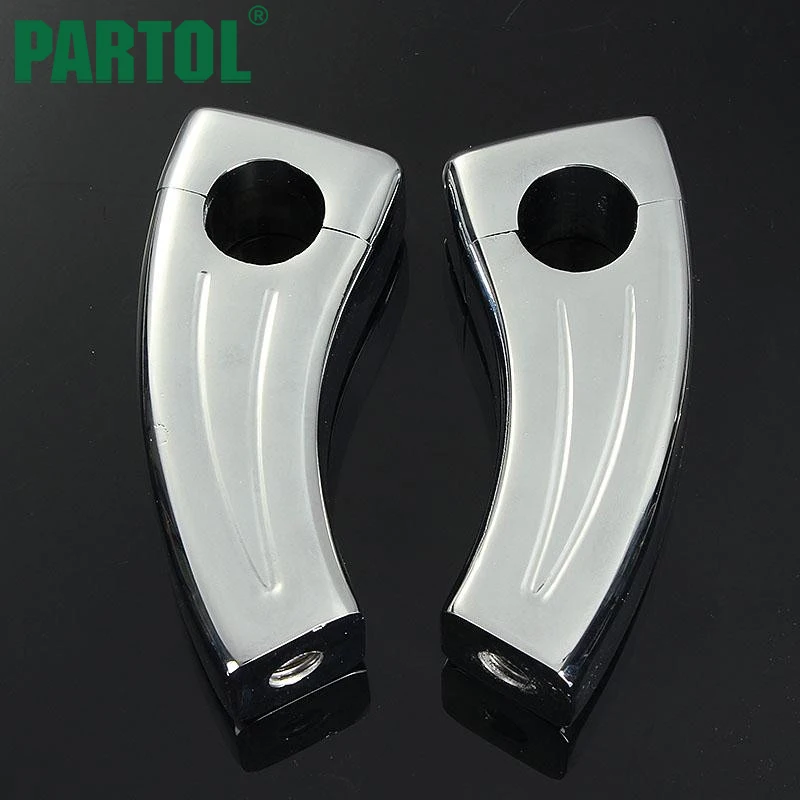 Partol Motorcycle Handle Bar Risers 1" Bar Diameter For Honda Shadow Valkyrie Tourer Kawasaki
