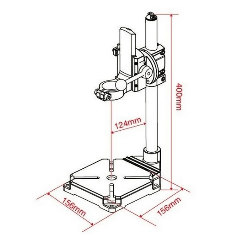 Мини электрическая дрель стенд держатель Кронштейн 90 градусов вращающийся скамья дрель пресс зажим база для Dremel электроинструментов