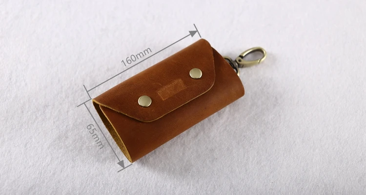 vintage leather key wallet