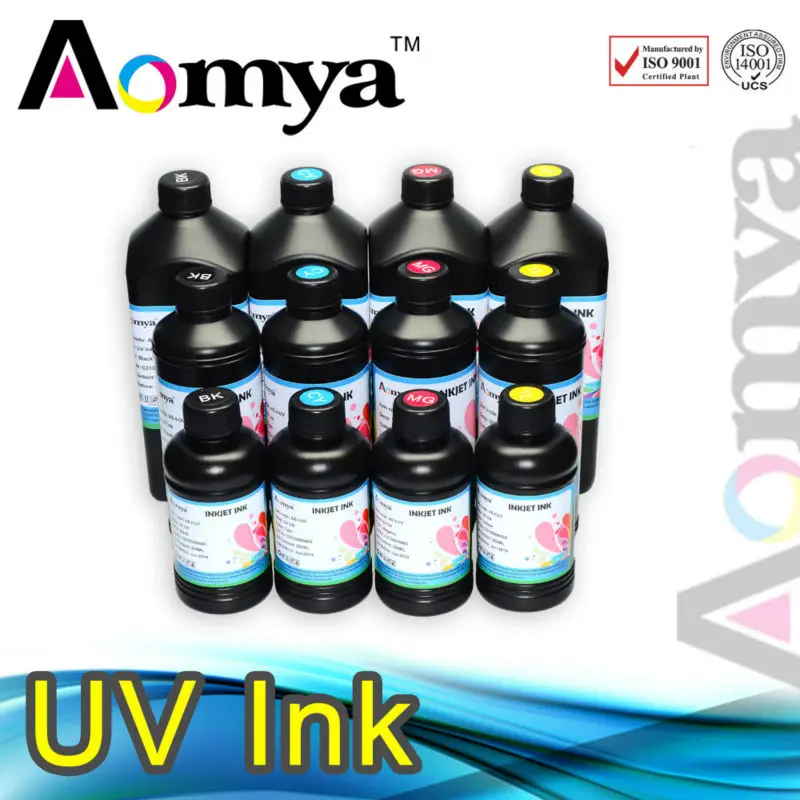 

Wholesales Aomya 5 bottles X1000ml UV LED ink For Epson DX5/6/7 printers