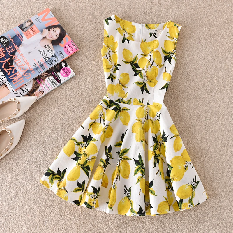 

Summer New Women Dresses Sweet A-Line Student Vest Dress Sleeveless Short O-Neck Cotton And Linen Floral Femme Tide Jupe MZ3360