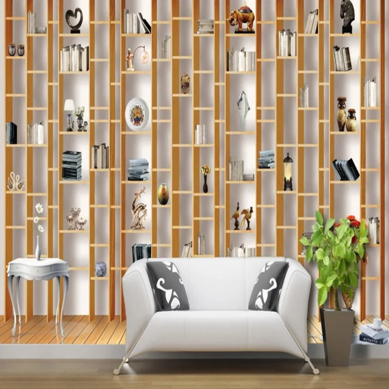 خلفيات 3d Woodenmodern الأزياء الديكور الإبداعية خزانة الأوروبي خلفية جدارية غرفة نوم ورق حائط لغرفة المعيشة