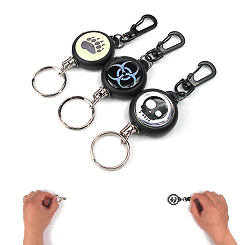 Buy Outdoor Key Chain Key Ring Steel Rope Anti Burglar