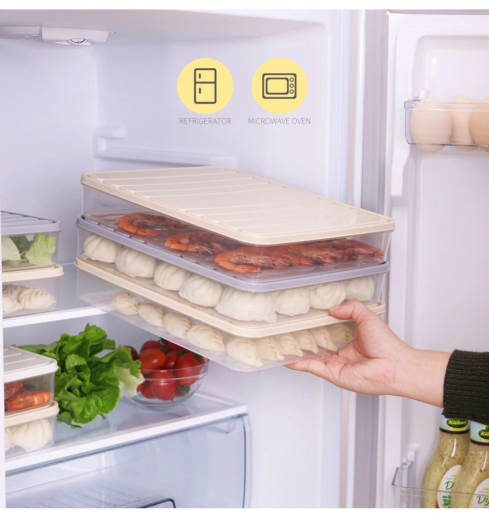 BNBS кухня может быть сложен еда сортировки коробка для хранения холодильники Crisper Герметичный Бак клецки овощей органайзер для фруктов коробка