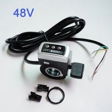 Wuxing 24 В 36 В высокое качество, большой палец дроссельной заслонки с включения/выключения для 48 В e-самокат/ светодиодный индикатор батареи большой палец дросселя G-L140