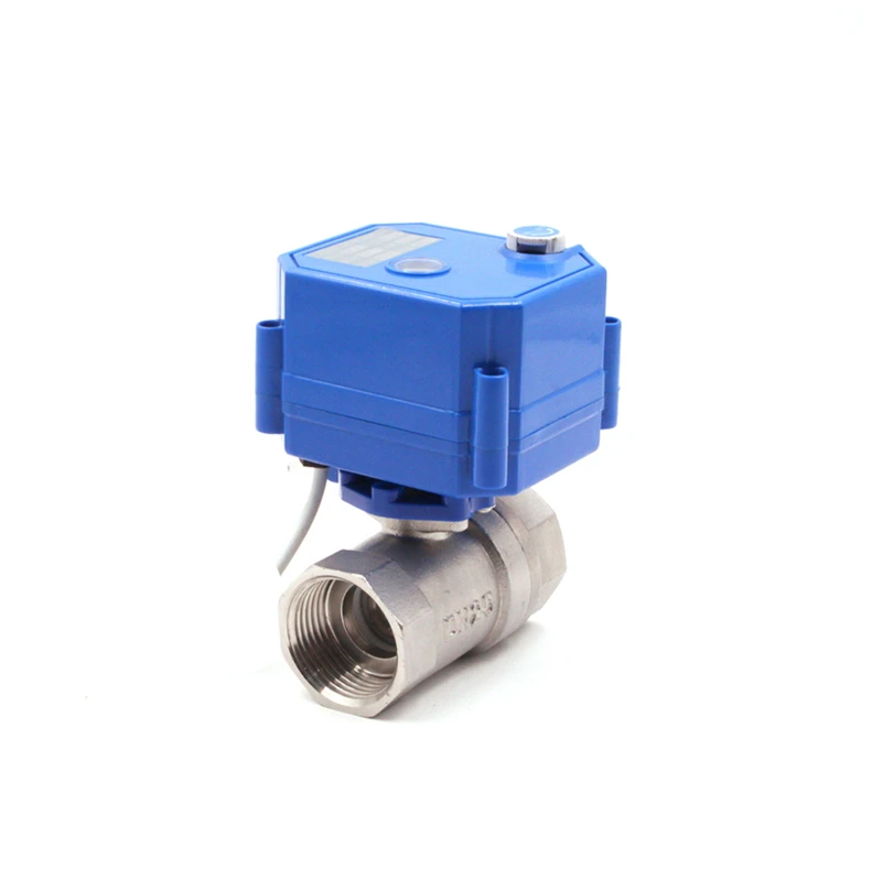 CWX-25S dn15 из нержавеющей стали npt с подкладкой Электрический шаровой кран 220 v