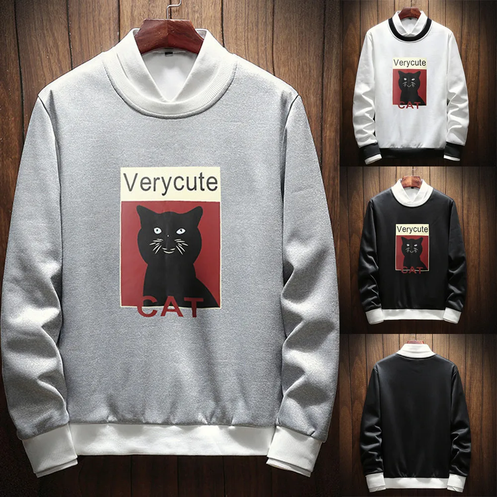 Hoodie Men New Long-sleeved Round-necked Guard Fashion Men Clothes 2019 Mens Hoodies And Sweatshirts Pullover Moletom Masculino