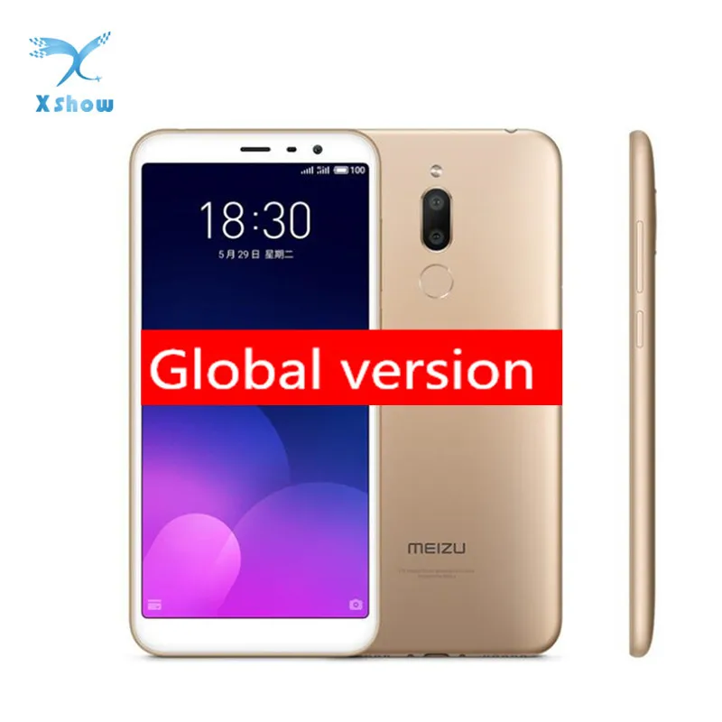 

Meizu M6T Global Version 3GB RAM 32GB ROM Mobile Phone MTK6750 Octa Core Fingerprint 5.7inch Dual Rear Camera 3300mAh Battery