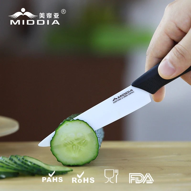 Middia 5 шт. керамических ножей с блок Керамический нож santoku керамический нож