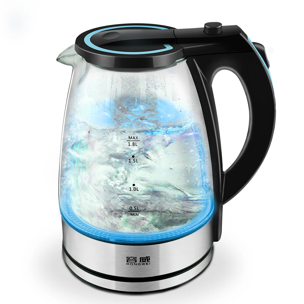 Nest Arrival Amazing Blue Led Glass Electric Kettle Automatic Electric