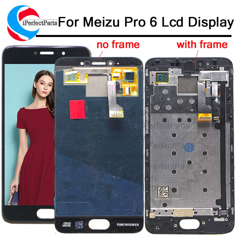 

1920*1080 For Meizu pro 6 lcd display screen+ Touch panel M570M M570C M570Q LCD For 5.2 meizu pro 6 Digitizer with frame