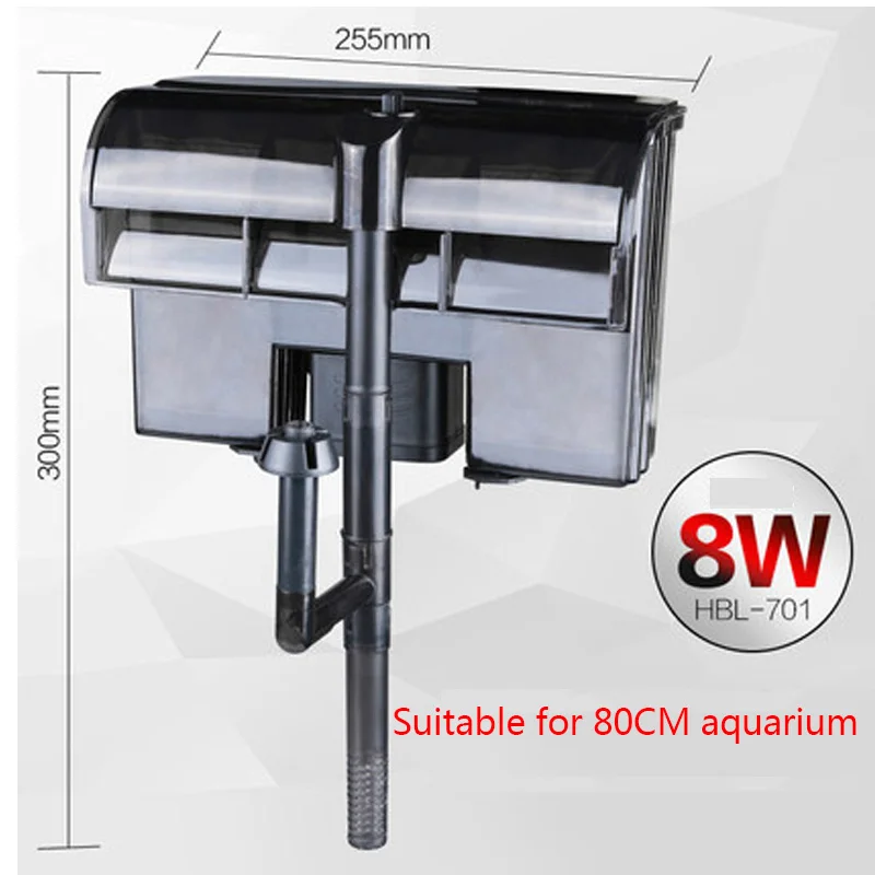 Аквариумный аквариум mute HBL настенный фильтр для водопада внешний фильтр для аквариума насос для аквариумная черепаха фильтр для аквариума - Цвет: HBL-701