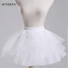 Черная, красная, белая, фатиновая Нижняя юбка для девочек, без застежки, короткий подъюбник для свадебной вечеринки, платье детское нижнее белье