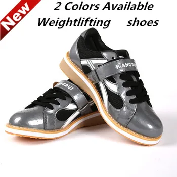 

2016 New Professional Weightlifting Shoe Squat Training Leather Slip Resistant Weight lifting Shoes KWE231