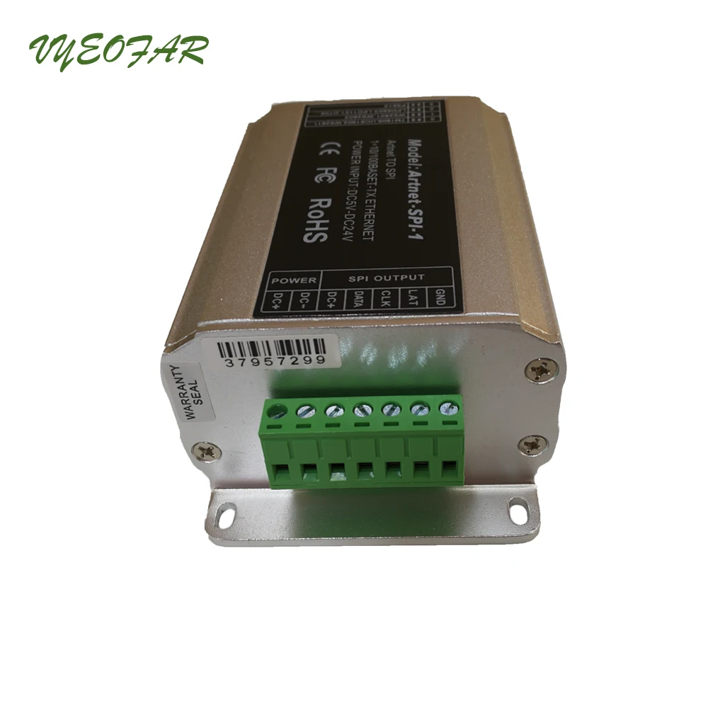 Новый DC5V 24V вход SPI(TTL) цифровой сигнал вывода Artnet в SPI конвертер вождения 2801 6803 1804
