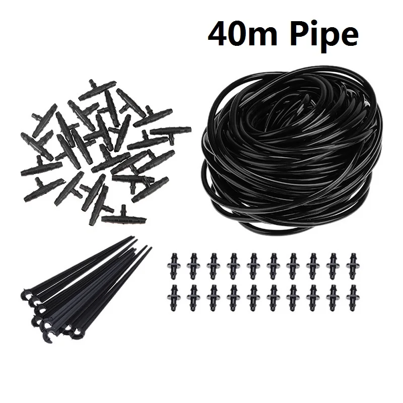 5 м-40 м система капельного орошения «сделай сам» автоматический полив Сад капельного орошения трубы микро капельного садовые наборы для полива - Цвет: 40M