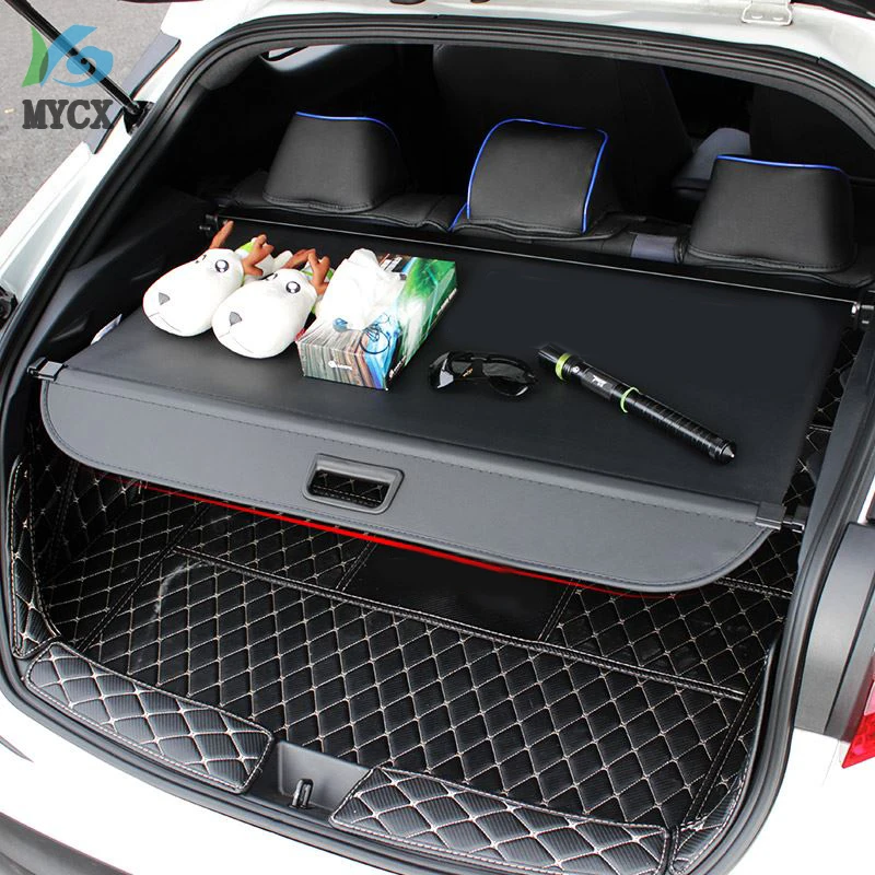CarStylingBlackCarRearCargoCoverTrunkShieldSecurityCover