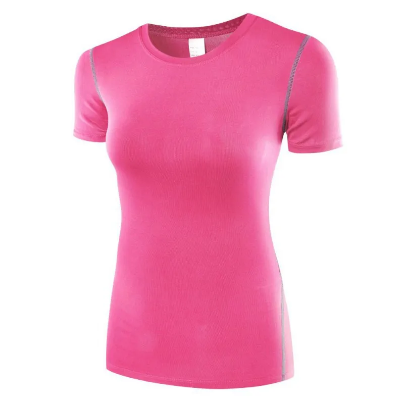 

Women training Short Shirts yoga clothes Running Fitness Workout T-shirt Fitness quick-drying Sports Tops