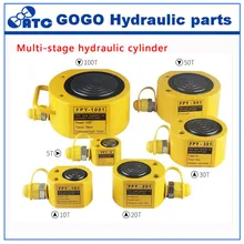 Многоступенчатый Гидравлический Цилиндр FPY-05 ультратонкий гидравлический домкрат с ручным насосом