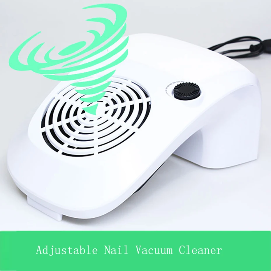 

220v 40W Nail Art Fan Salon Suction Dust Collector Manicure Filing Acrylic UV Gel Tip Machine Vacuum Cleaner Salon Tool EU Plug