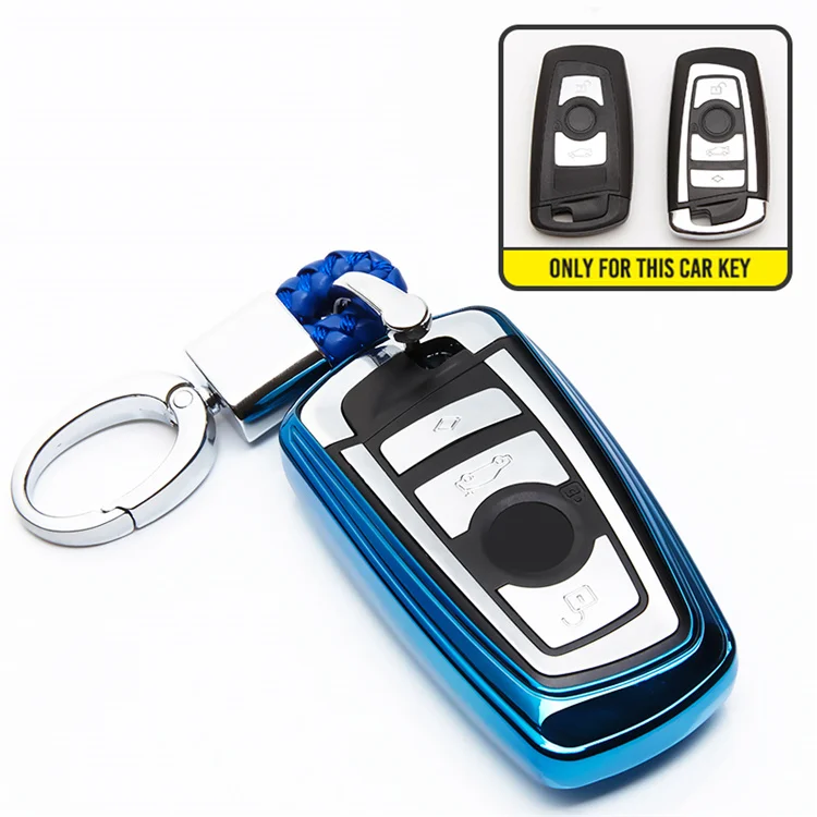 TPU чехол для автомобиля чехол для BMW E34 E90 E60 E36 M3 M4 M5 520 525 118i 320i F10 F20 F30 F31 F34 F48 F46 F07 1, 3, 4, 5, 6, 7X5 серии - Название цвета: blue with holder
