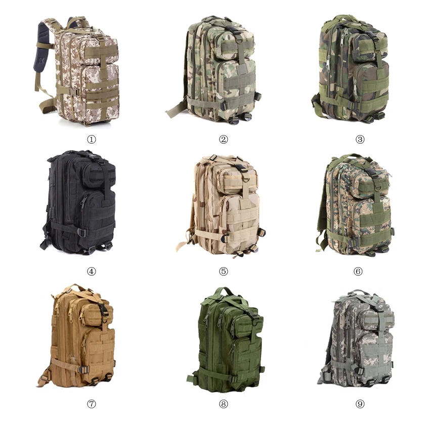 Большая емкость 30л походная сумка армейский военный тактический треккинг рюкзак камуфляжная сумка для хранения